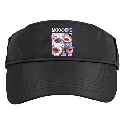 Purple Moo Deng Meme Hippo Funny Adult Drive Performance Visor