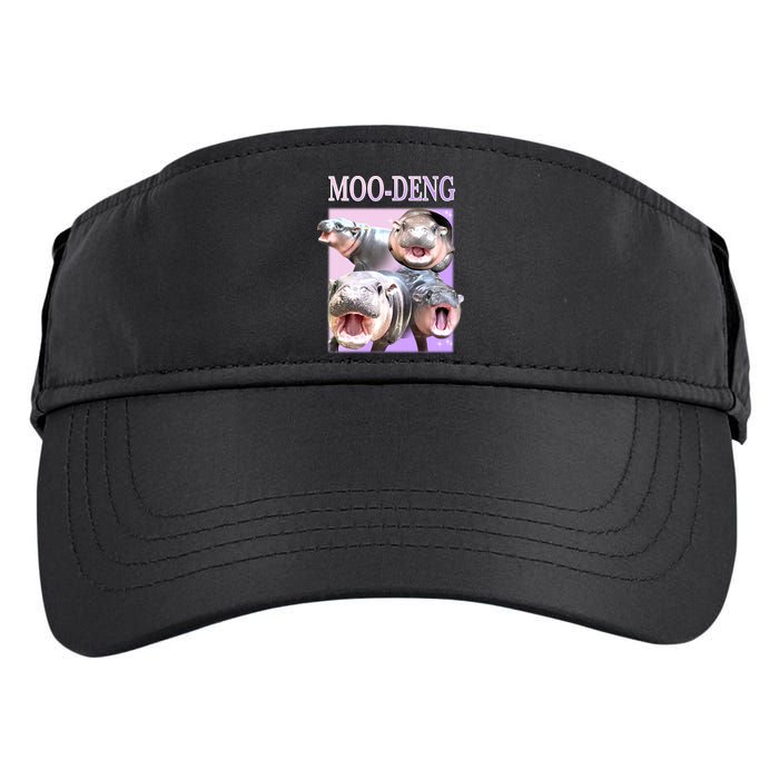 Purple Moo Deng Meme Hippo Funny Adult Drive Performance Visor