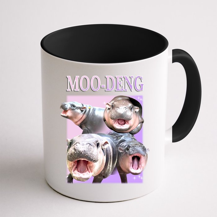 Purple Moo Deng Meme Hippo Funny Mug