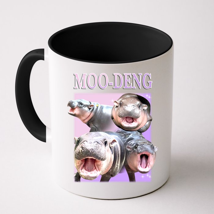 Purple Moo Deng Meme Hippo Funny Mug