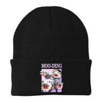 Purple Moo Deng Meme Hippo Funny Beanie