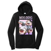 Purple Moo Deng Meme Hippo Funny Women's Pullover Hoodie