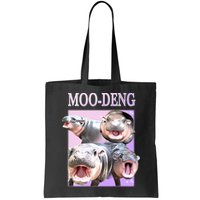 Purple Moo Deng Meme Hippo Funny Bag