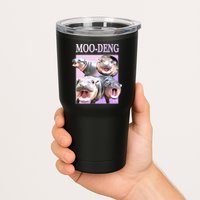 Purple Moo Deng Meme Hippo Funny Tumbler