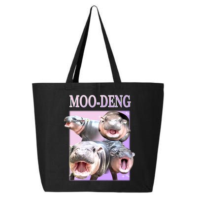 Purple Moo Deng Meme Hippo Funny 25L Jumbo Tote