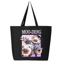 Purple Moo Deng Meme Hippo Funny 25L Jumbo Tote