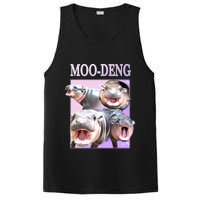 Purple Moo Deng Meme Hippo Funny PosiCharge Competitor Tank