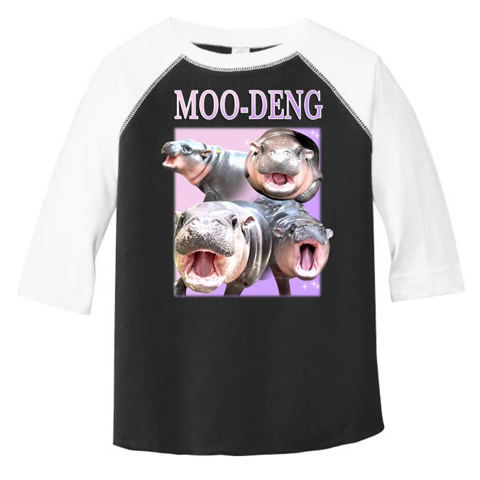 Purple Moo Deng Meme Hippo Funny Toddler Fine Jersey T-Shirt