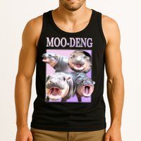 Purple Moo Deng Meme Hippo Funny Tank Top
