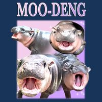Purple Moo Deng Meme Hippo Funny Infant Baby Jersey Bodysuit