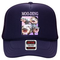 Purple Moo Deng Meme Hippo Funny Trucker Hat
