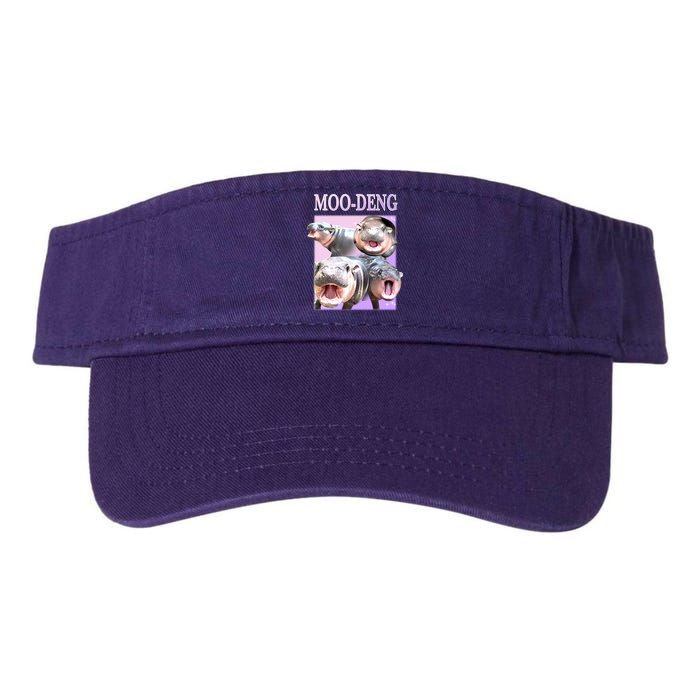 Purple Moo Deng Meme Hippo Funny Visor
