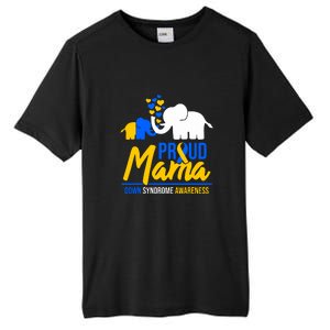 Proud Mama Down Syndrome Awareness Day Cute Elephant Gift Tall Fusion ChromaSoft Performance T-Shirt