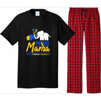 Proud Mama Down Syndrome Awareness Day Cute Elephant Gift Pajama Set