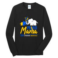 Proud Mama Down Syndrome Awareness Day Cute Elephant Gift Tall Long Sleeve T-Shirt