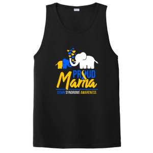 Proud Mama Down Syndrome Awareness Day Cute Elephant Gift PosiCharge Competitor Tank