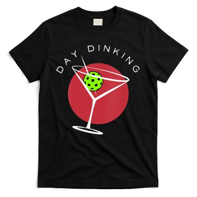 Pickleball Martini Day Drinking Athlete Coach Sports Lover T-Shirt