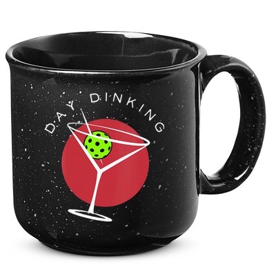 Pickleball Martini Day Drinking Athlete Coach Sports Lover 15oz Campfire Ceramic Mug