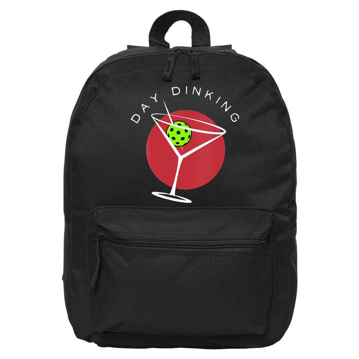 Pickleball Martini Day Drinking Athlete Coach Sports Lover 16 in Basic Backpack