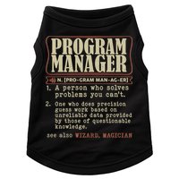 Program Manager Definition Doggie Tank