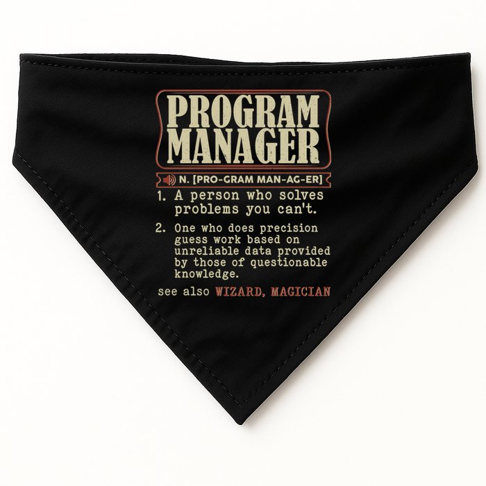 Program Manager Definition USA-Made Doggie Bandana