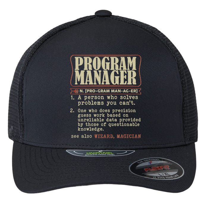 Program Manager Definition Flexfit Unipanel Trucker Cap