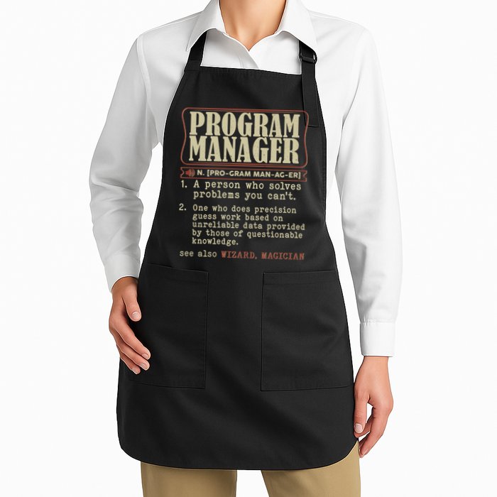 Program Manager Definition Apron