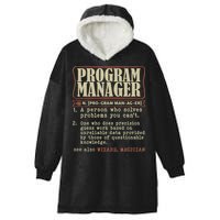 Program Manager Definition Hooded Wearable Blanket