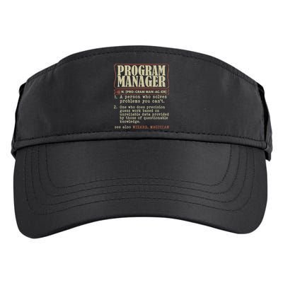 Program Manager Definition Adult Drive Performance Visor