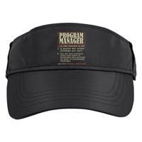 Program Manager Definition Adult Drive Performance Visor