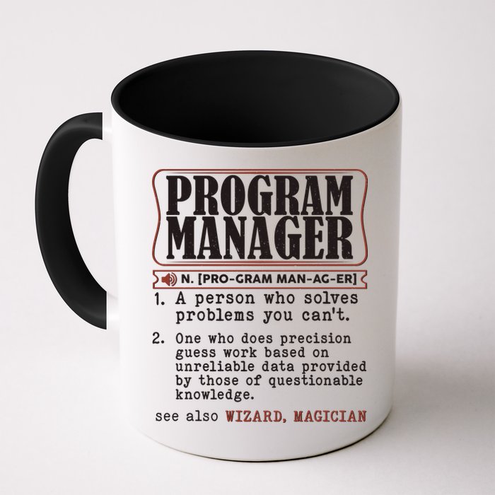 Program Manager Definition Coffee Mug