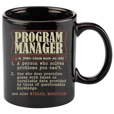 Program Manager Definition 11oz C Handle Ceramic Mug