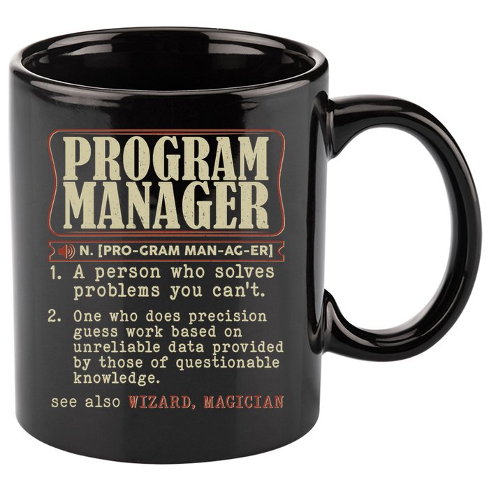 Program Manager Definition 11oz C Handle Ceramic Mug