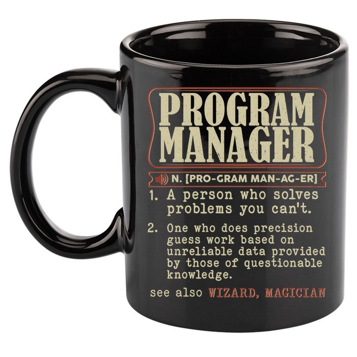 Program Manager Definition 11oz C Handle Ceramic Mug