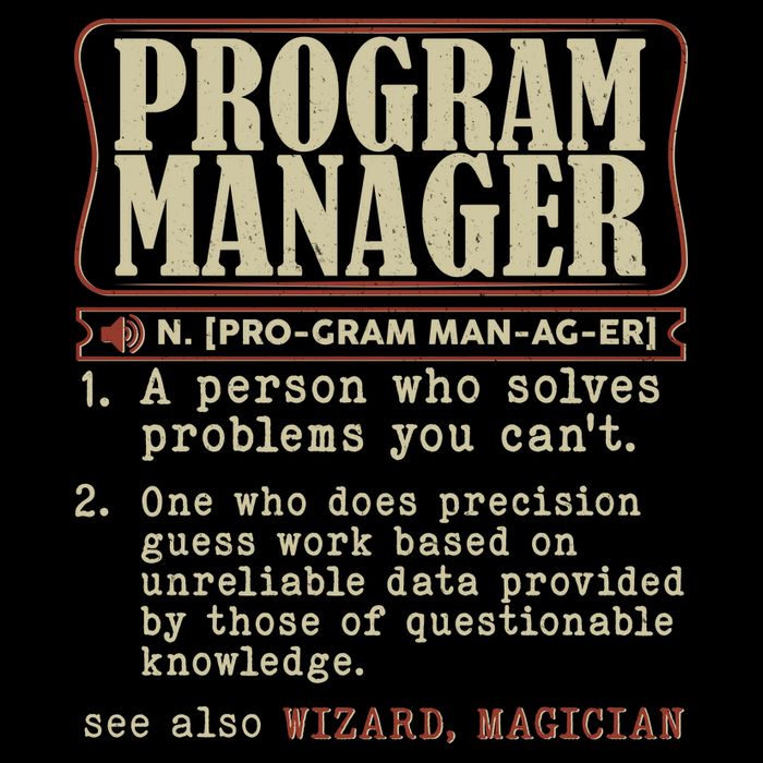 Program Manager Definition Tote Bag