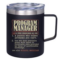 Program Manager Definition 12oz Stainless Steel Coffee Mug