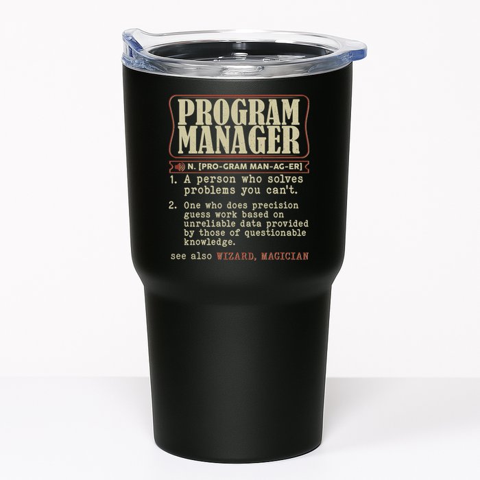 Program Manager Definition Tumbler