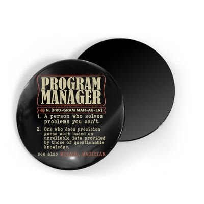 Program Manager Definition Magnet