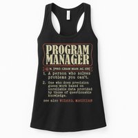 Program Manager Definition Womens Tank Top