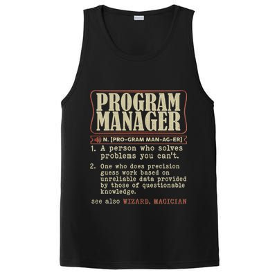 Program Manager Definition PosiCharge Competitor Tank
