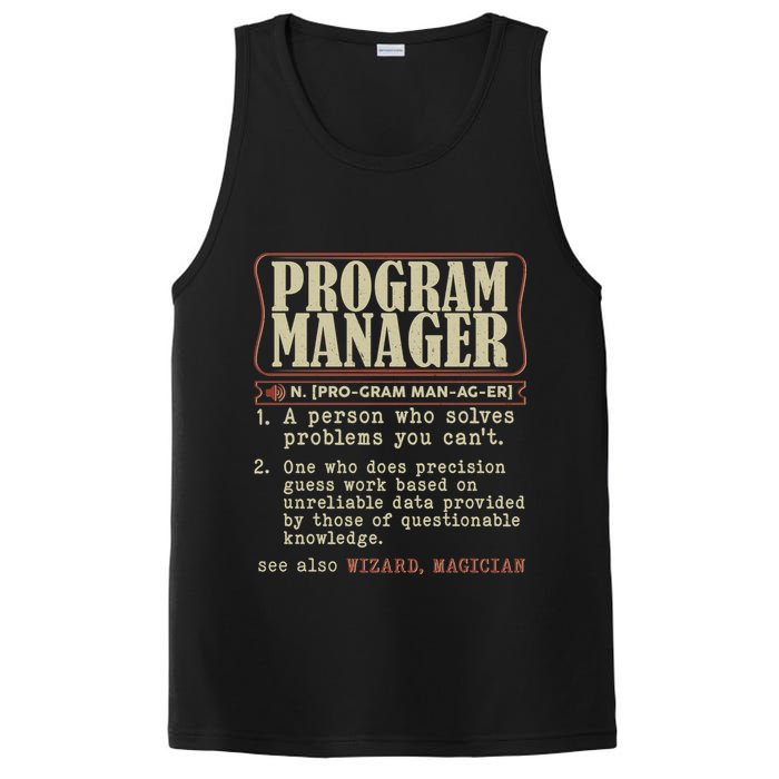 Program Manager Definition PosiCharge Competitor Tank