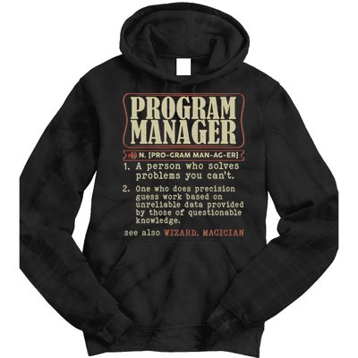 Program Manager Definition Tie Dye Hoodie
