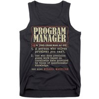 Program Manager Definition Tank Top