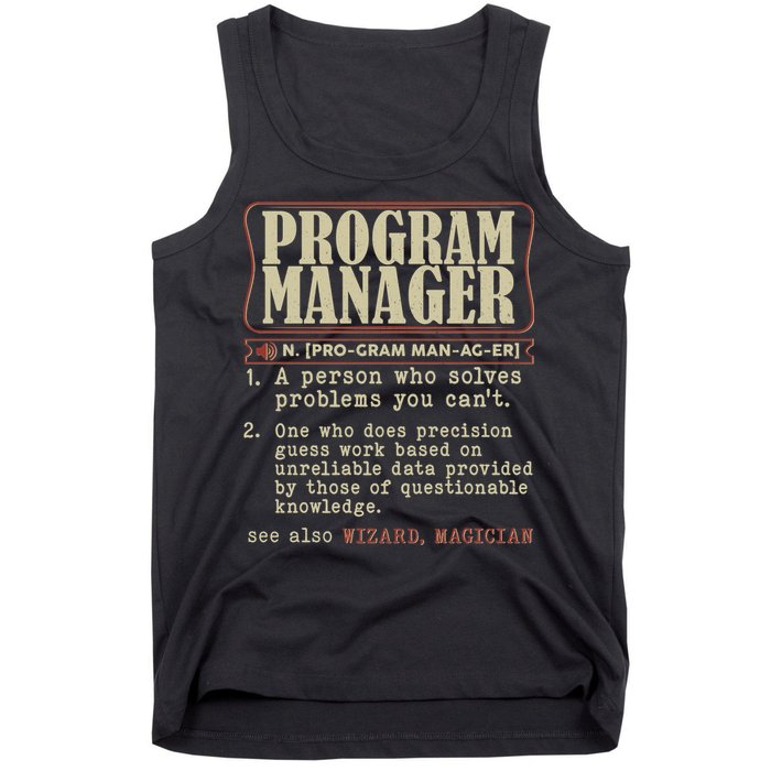 Program Manager Definition Tank Top