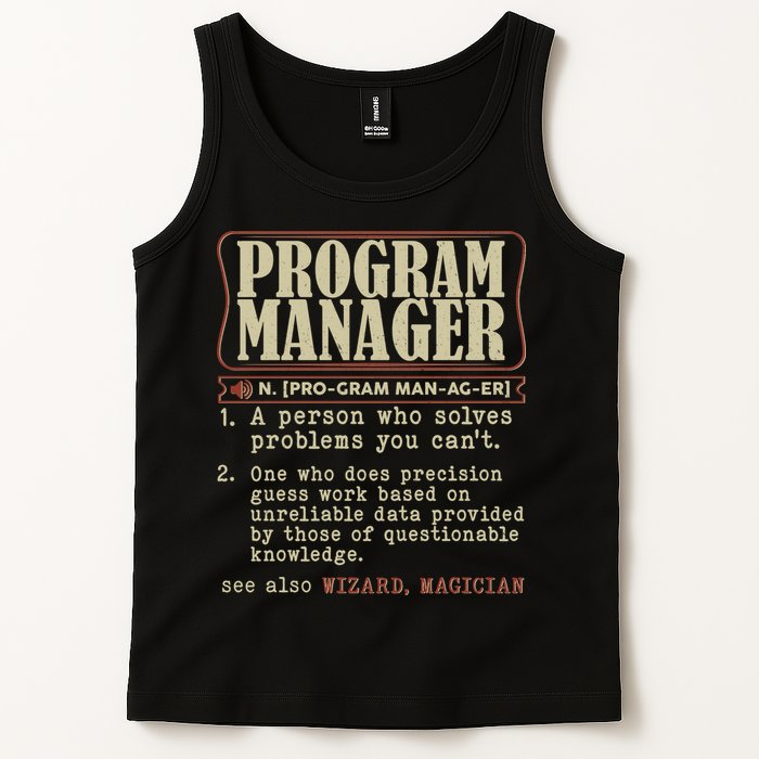 Program Manager Definition Tank Top