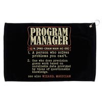 Program Manager Definition Grommeted Golf Towel
