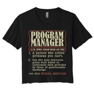 Program Manager Definition Crop Top