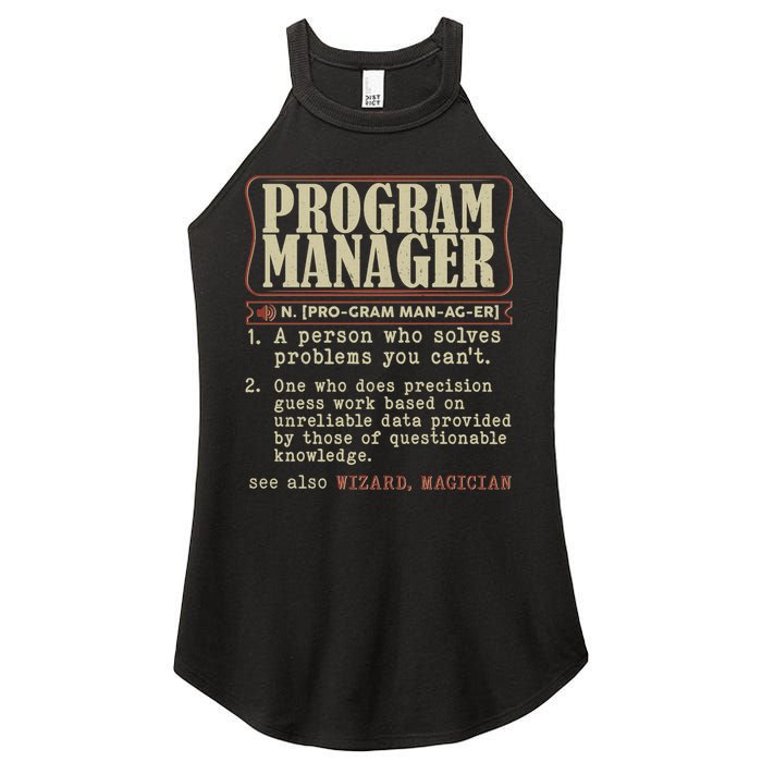 Program Manager Definition Women's Perfect Tri Rocker Tank