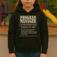 Program Manager Definition Kids Hoodie