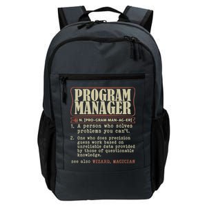 Program Manager Definition Daily Commute Backpack